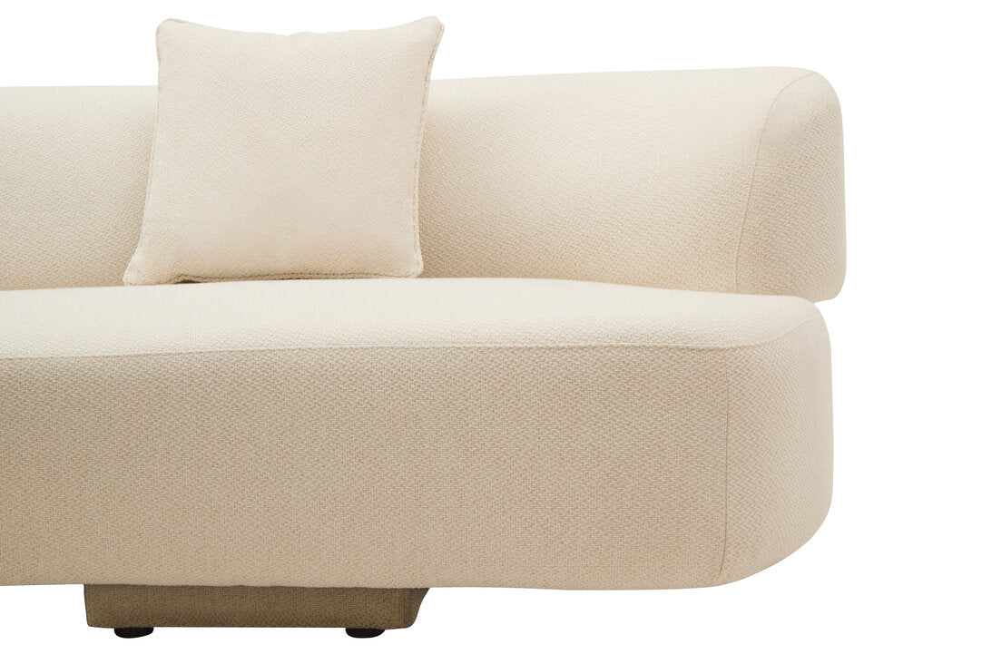 Lucia 3 Seater Sofa - Cream Linen