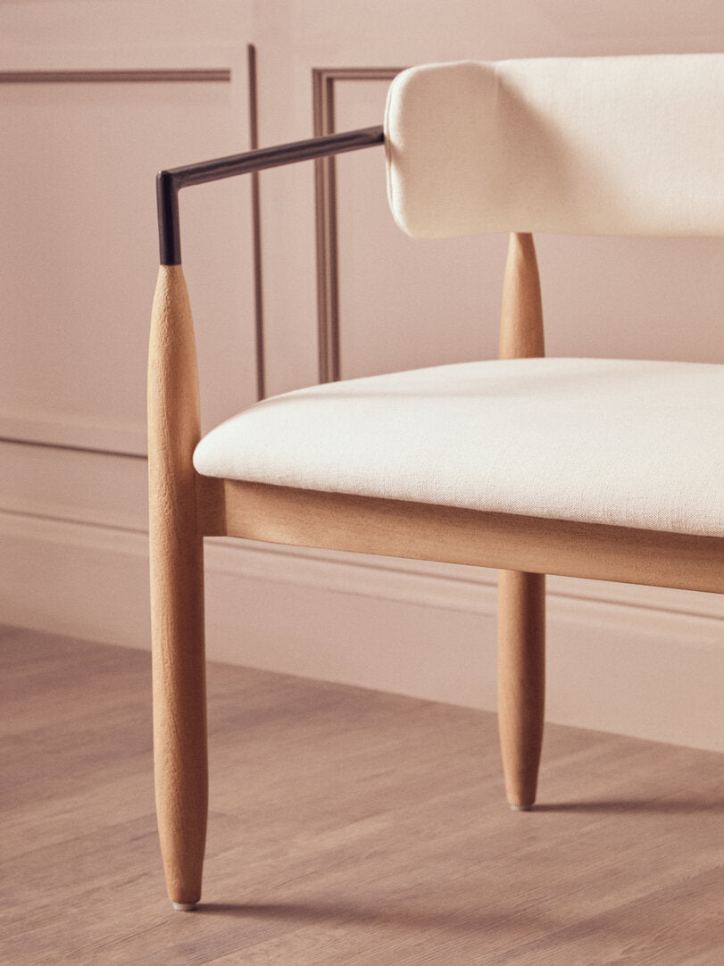 Maeve Dining Bench - Cream