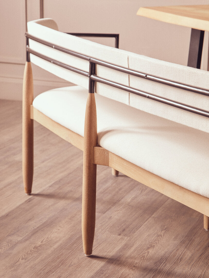 Maeve Dining Bench - Cream