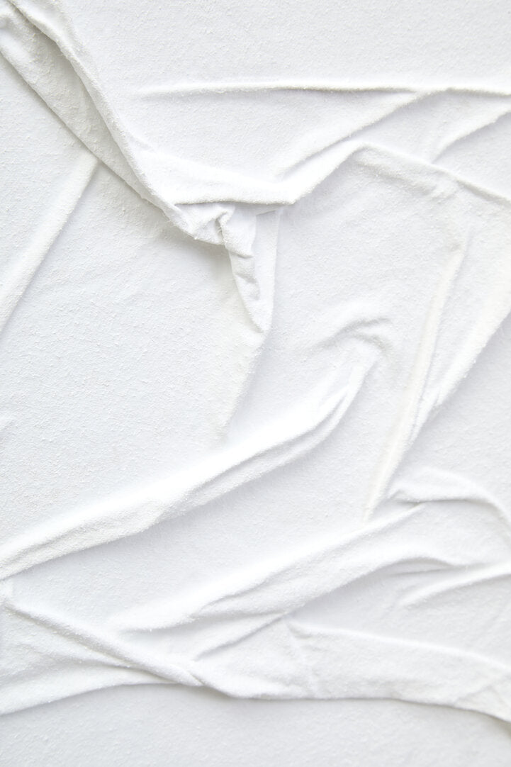 Cora Sculptural Fabric Wall Art - White