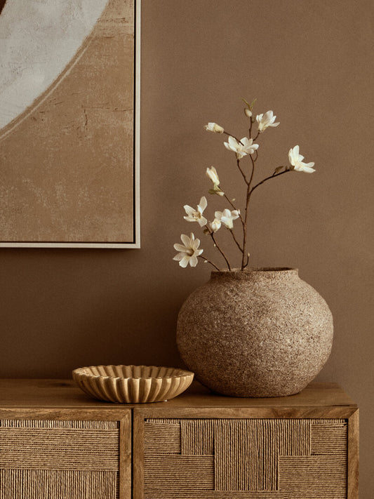 Arden Round Vase - Cocoa
