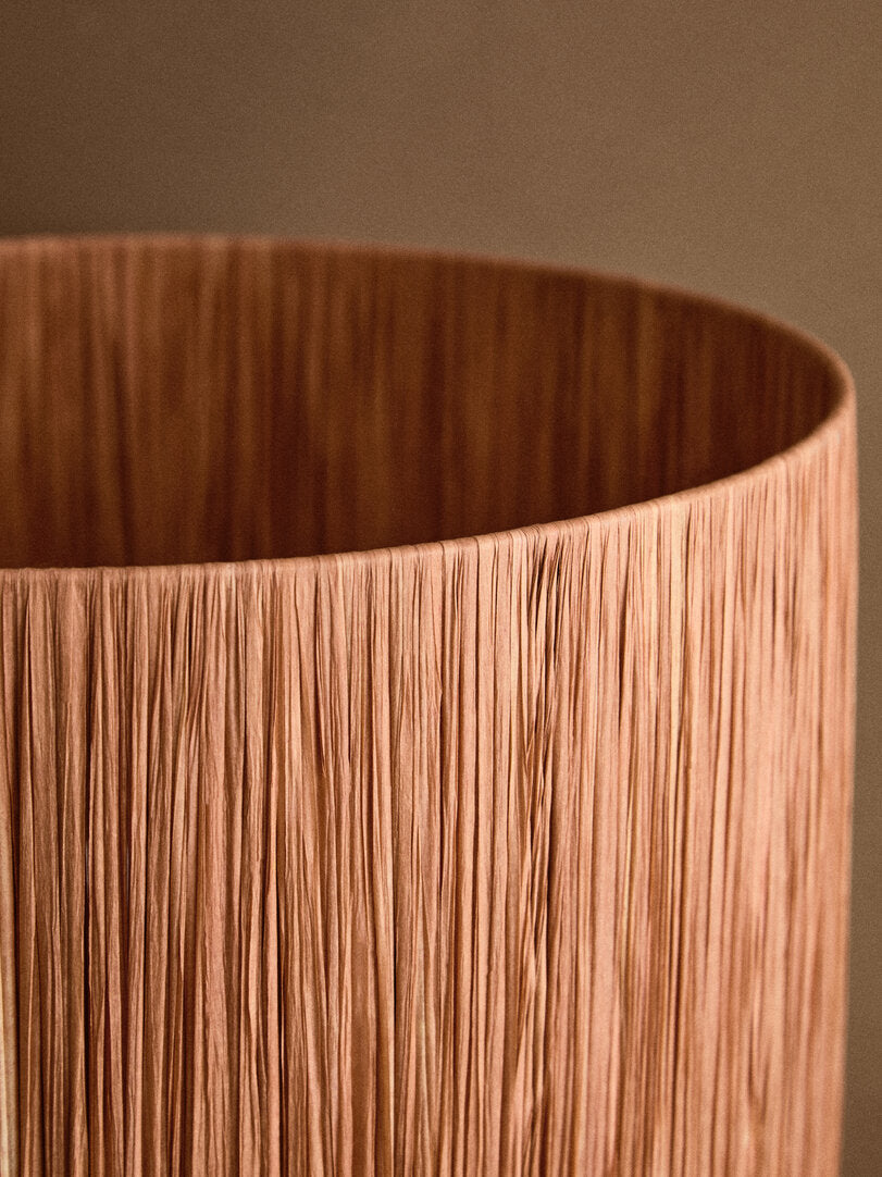 Tahlia Table Lamp with Rust Raffia Shade