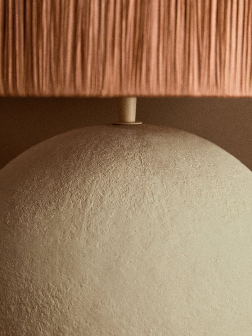 Tahlia Table Lamp with Rust Raffia Shade