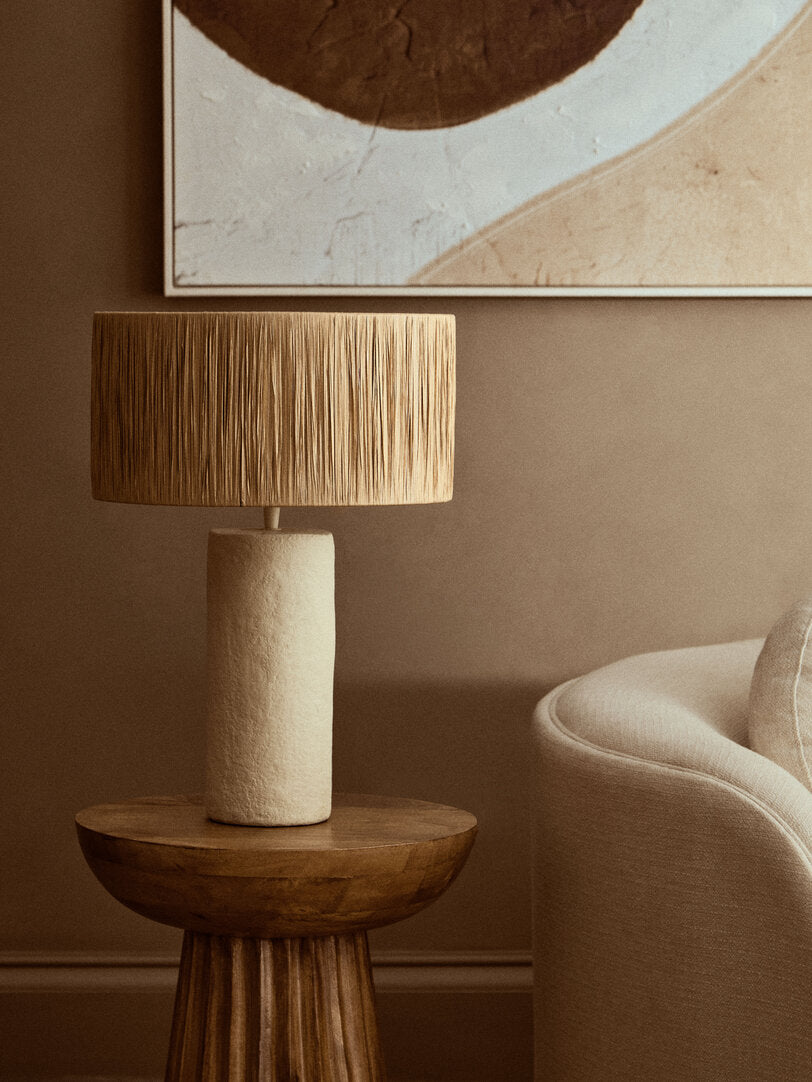 Tahlia Table Lamp with Natural Raffia Shade