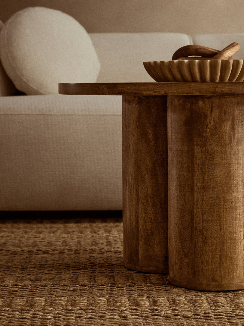 Baylor Mango Wood Coffee Table - Natural