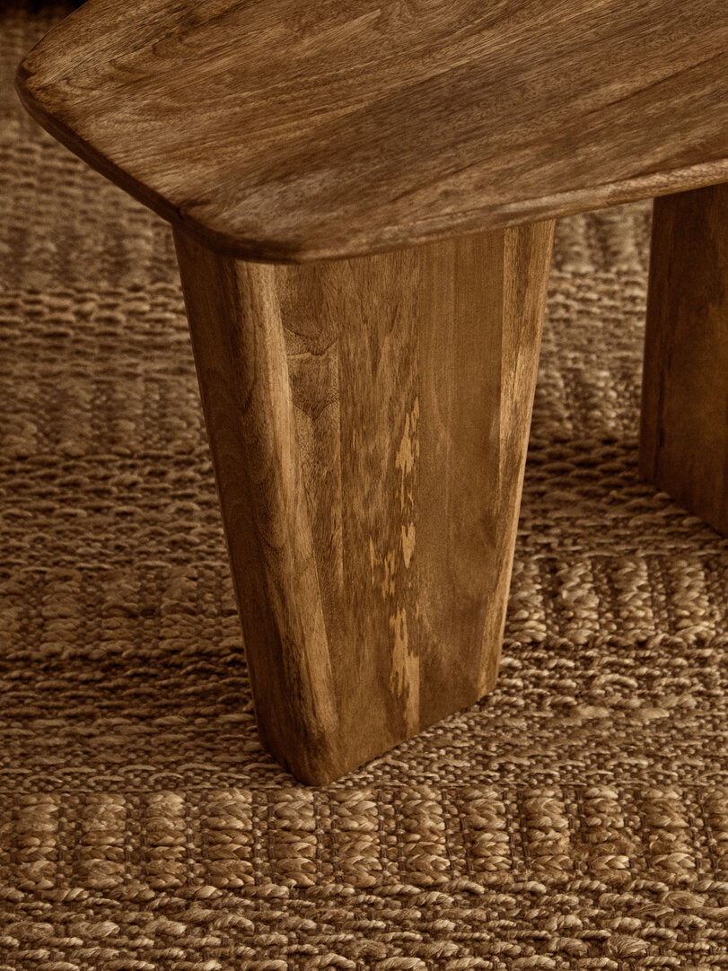 Baylor Mango Wood Side Table - Natural