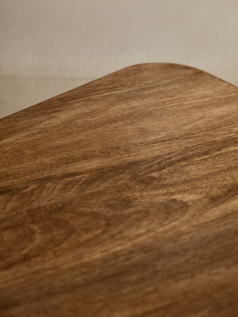 Baylor Mango Wood Side Table - Natural