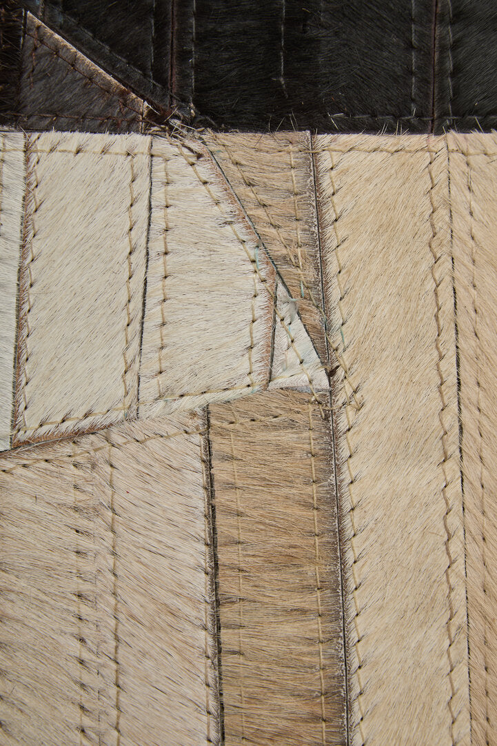 Alder Natural Hide Abstract Rug - Small