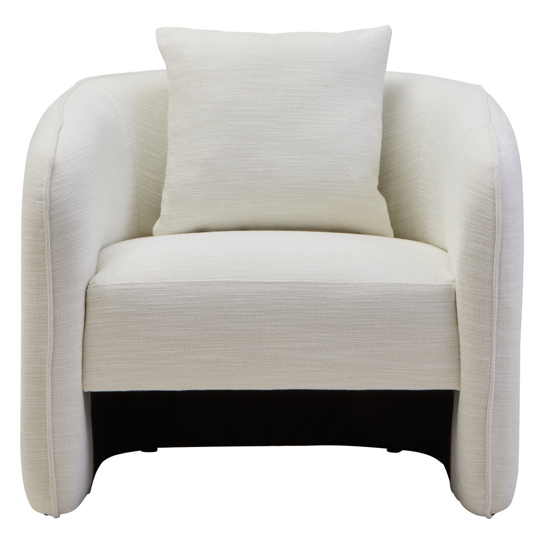 Bella Curved Chair - Cream