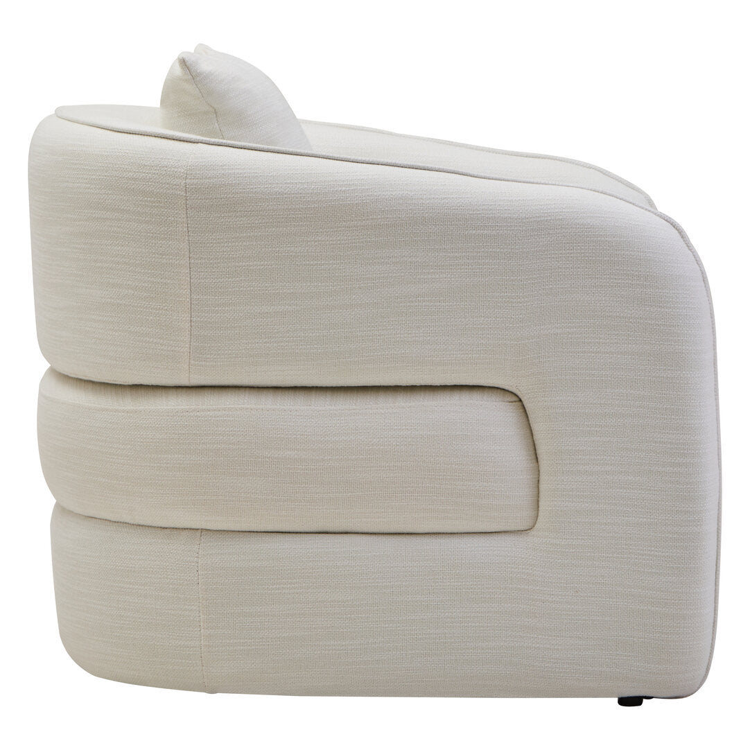Bella Curved Chair - Cream