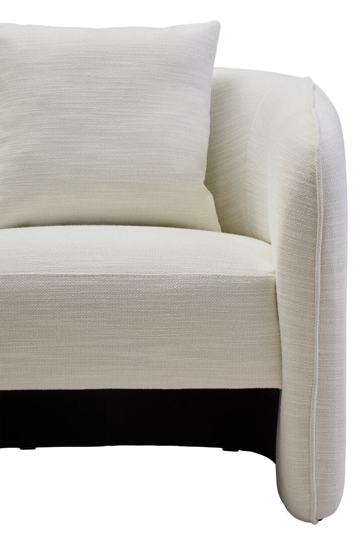 Bella Curved Chair - Cream
