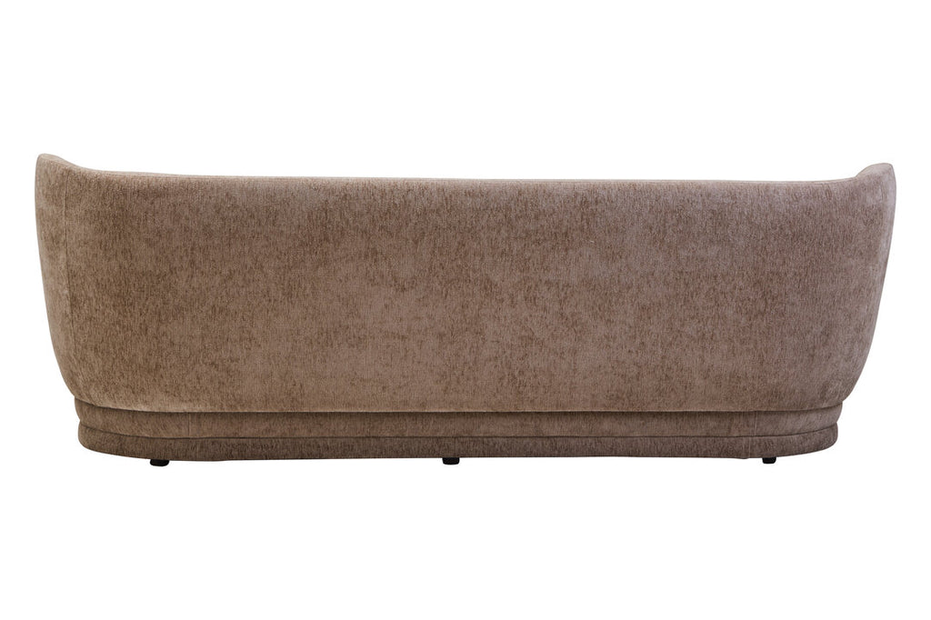 Ariselle Curved Three Seater Sofa - Deep Stone Chenille