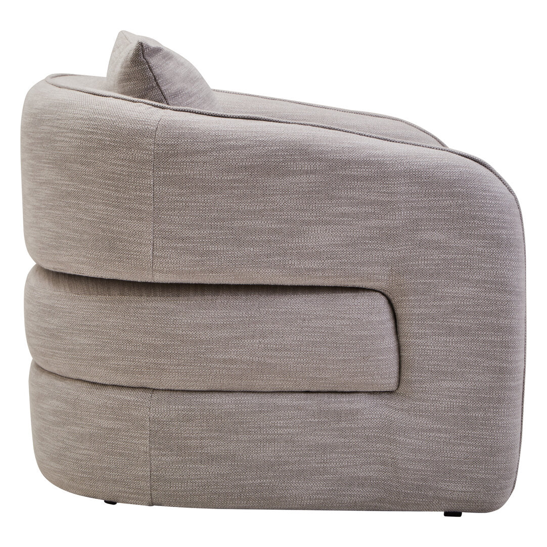 Bella Curved Chair - Grey