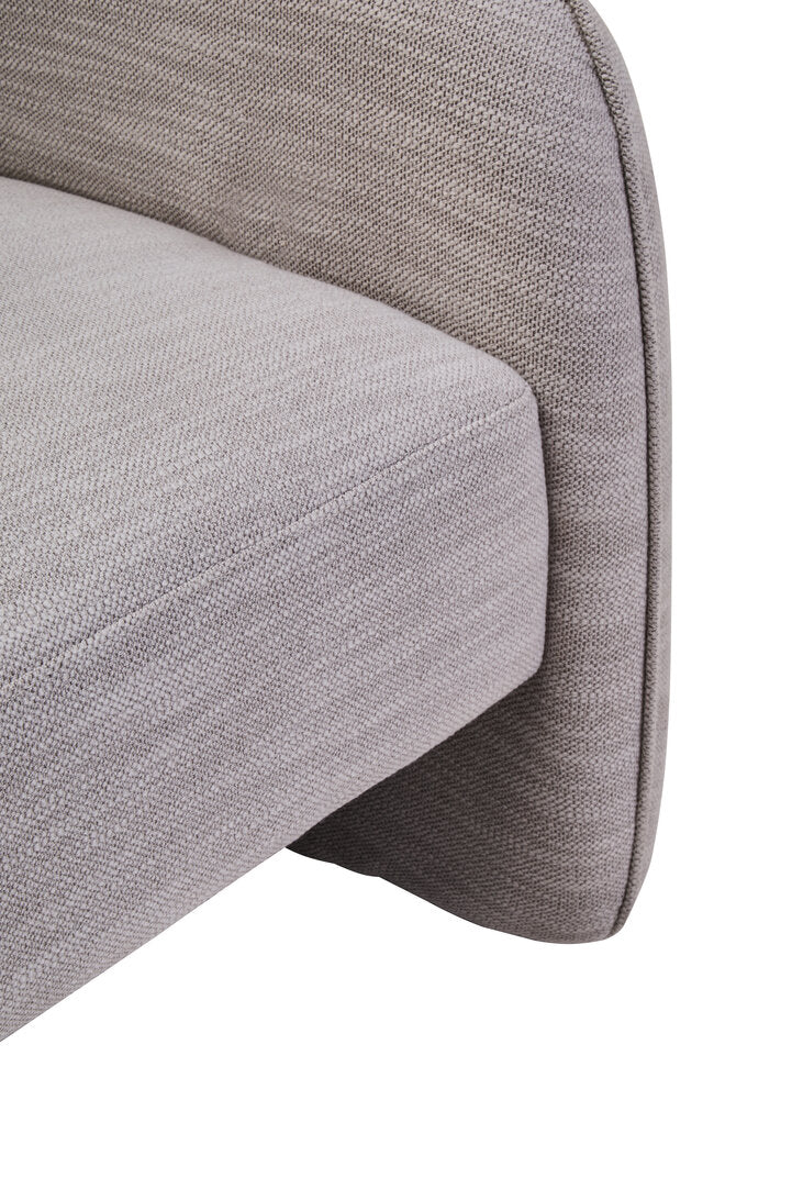 Bella Curved Chair - Grey