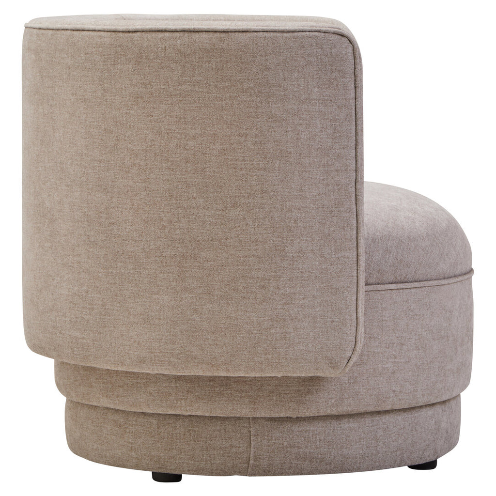 Alder Curved Chair - Taupe Chenille