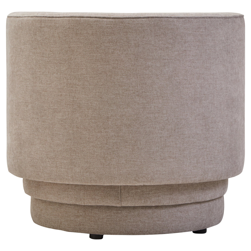 Alder Curved Chair - Taupe Chenille