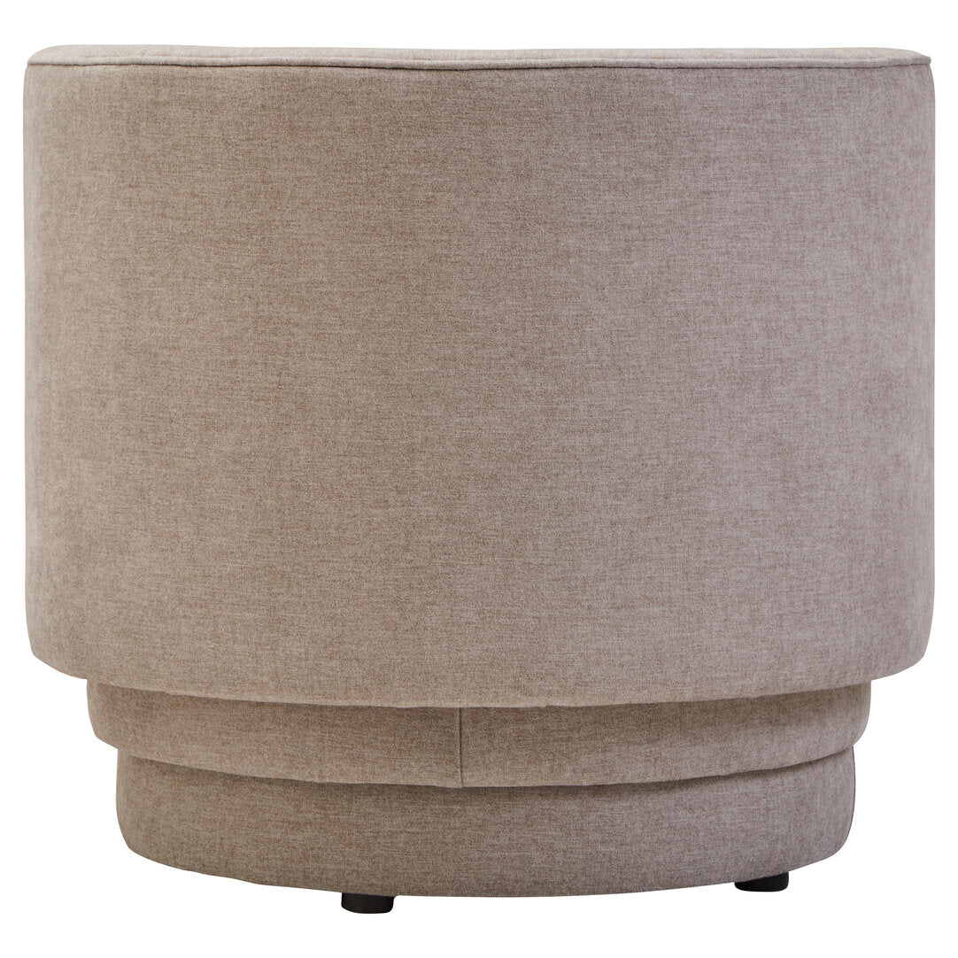 Alder Curved Chair - Taupe Chenille