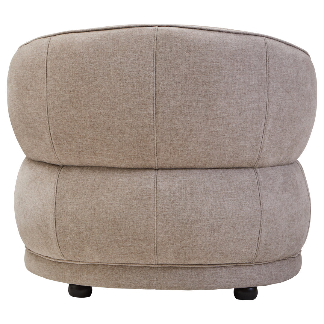 Alder Curve Chair - Taupe Chenille