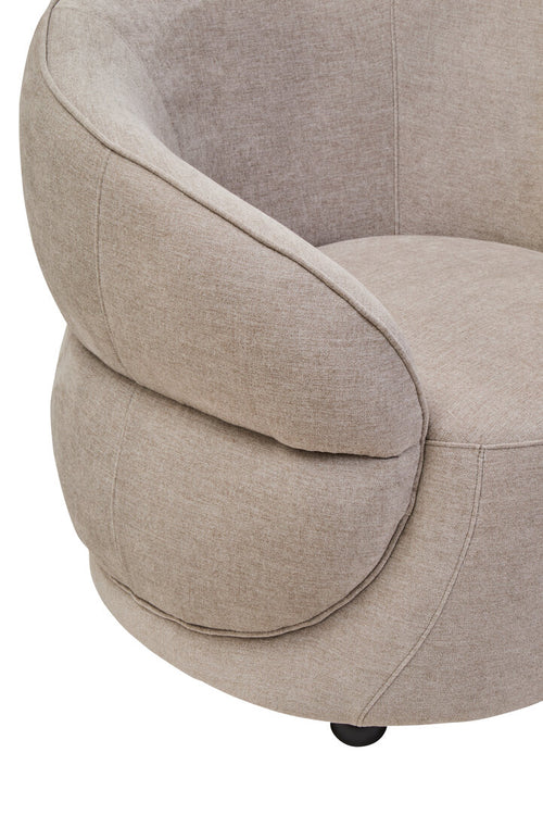 Alder Curve Chair - Taupe Chenille