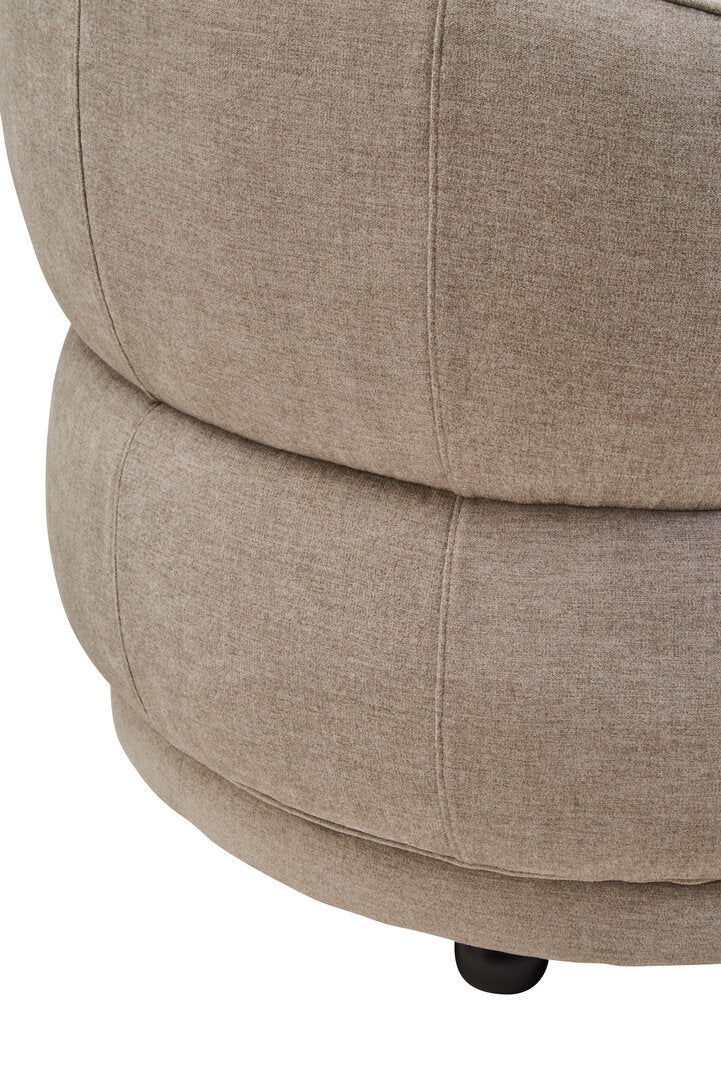 Alder Curve Chair - Taupe Chenille