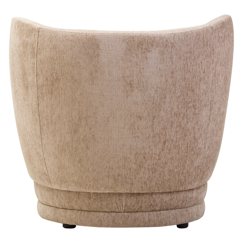 Ariselle Curved Chair - Deep Stone Chenille
