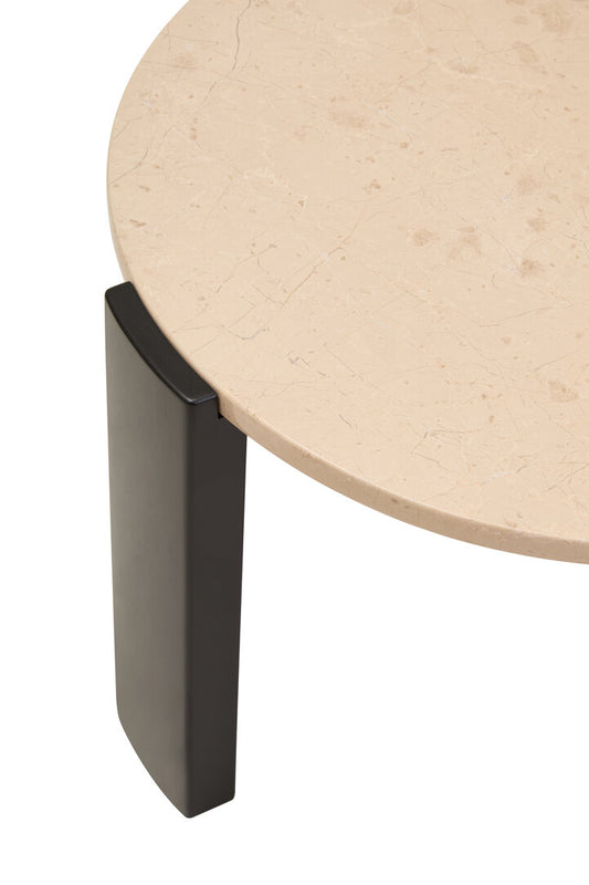 Palisades Coffee Table - Small - Cream Marble