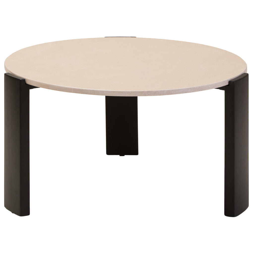 Palisades Coffee Table - Large - Cream Marble