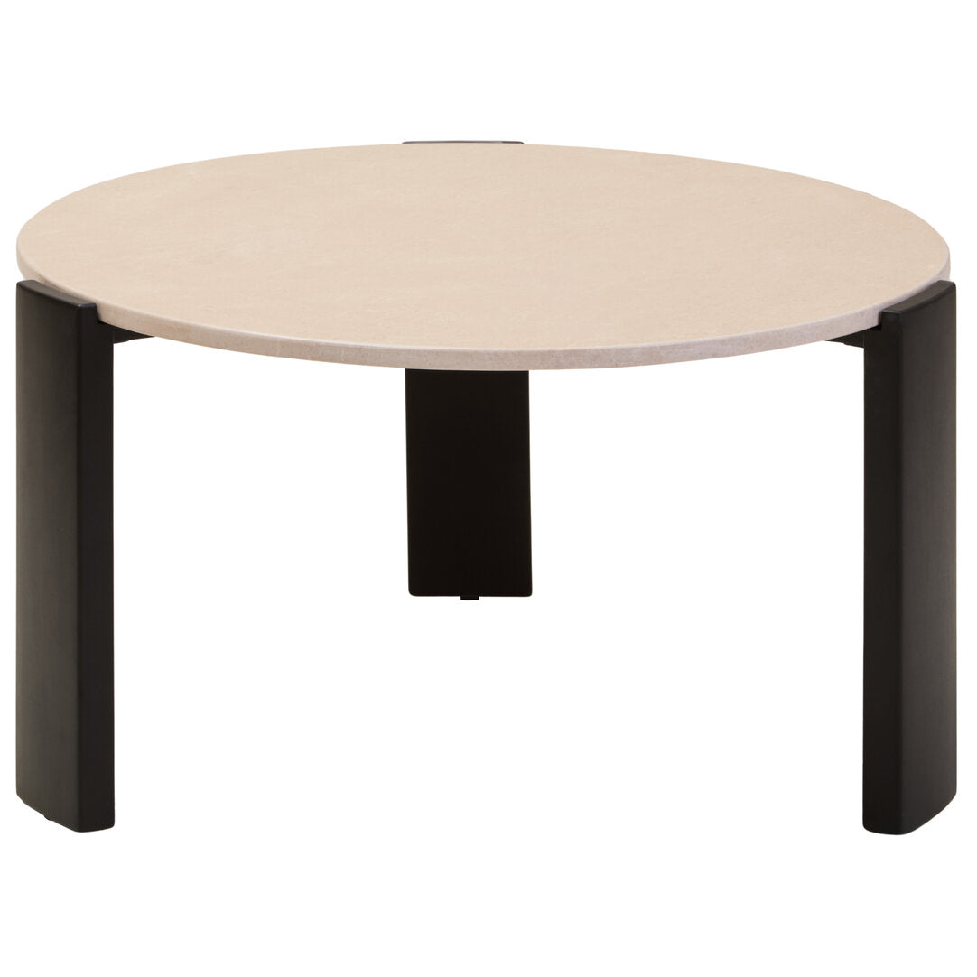 Palisades Coffee Table - Large - Cream Marble