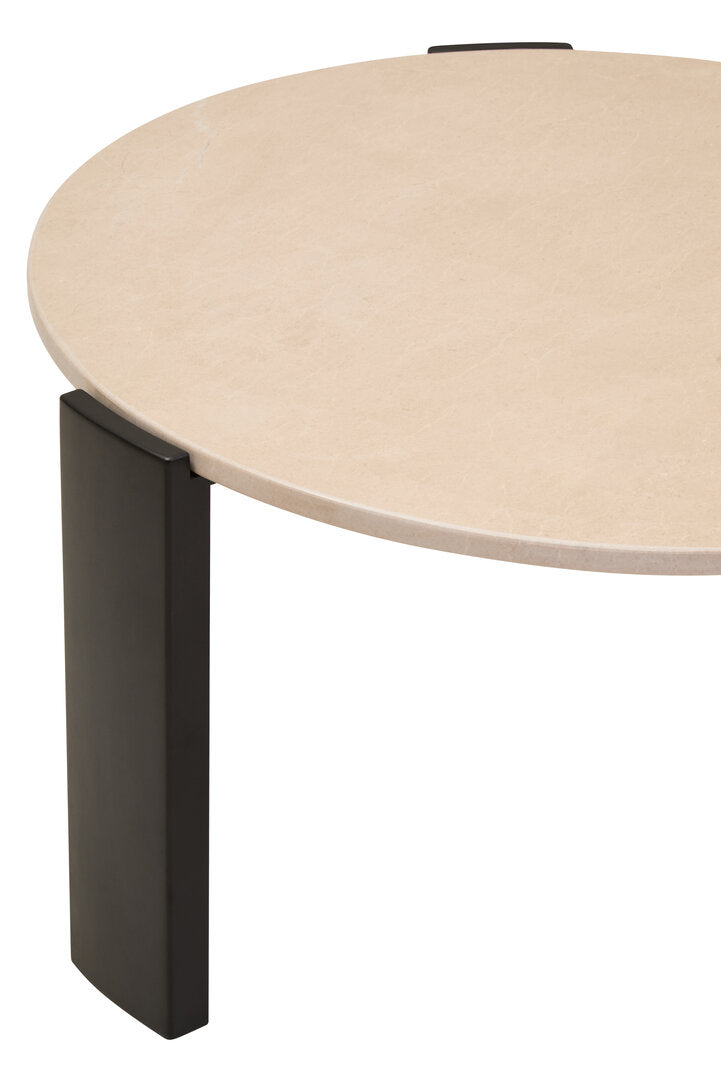 Palisades Coffee Table - Large - Cream Marble