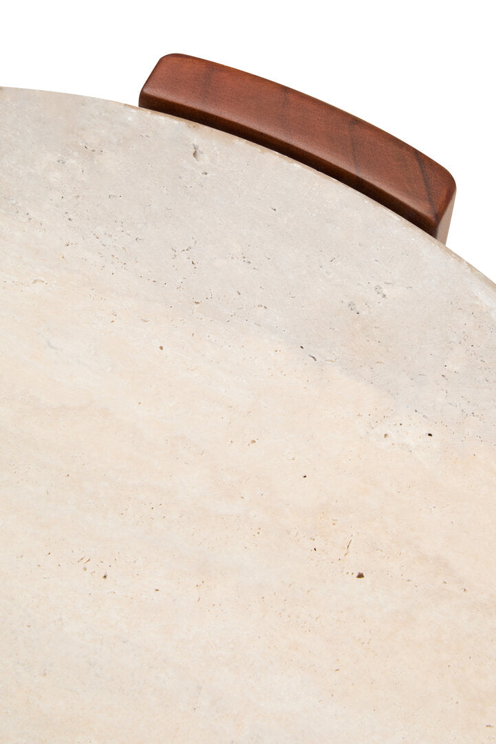 Palisades Side Table - Travertine