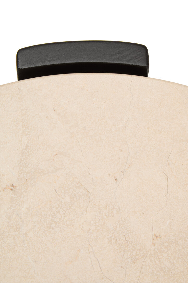 Palisades Side Table - Cream Marble