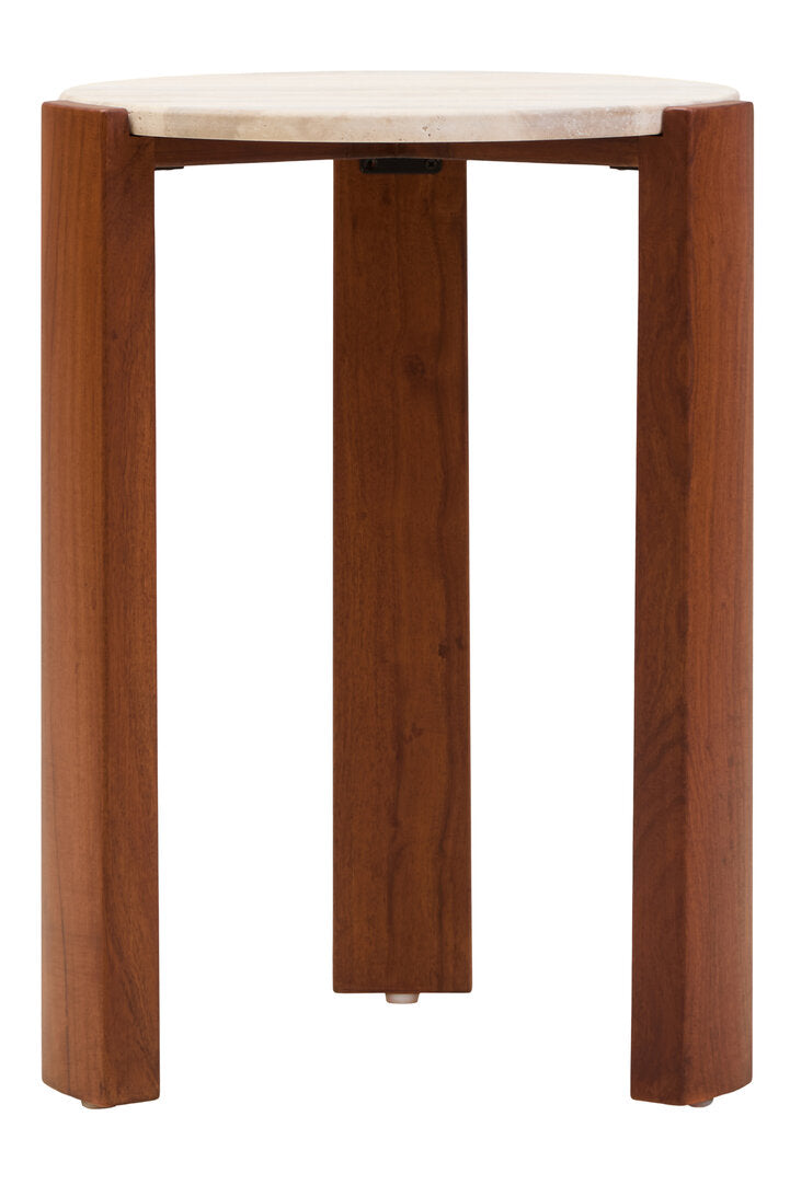 Palisades Side Table - Travertine