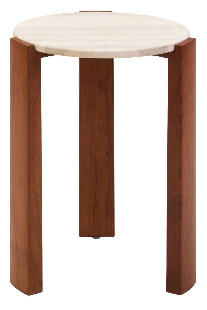 Palisades Side Table - Travertine