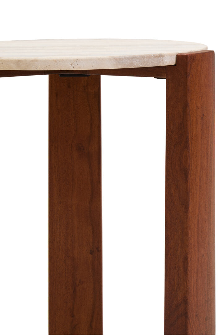 Palisades Side Table - Travertine