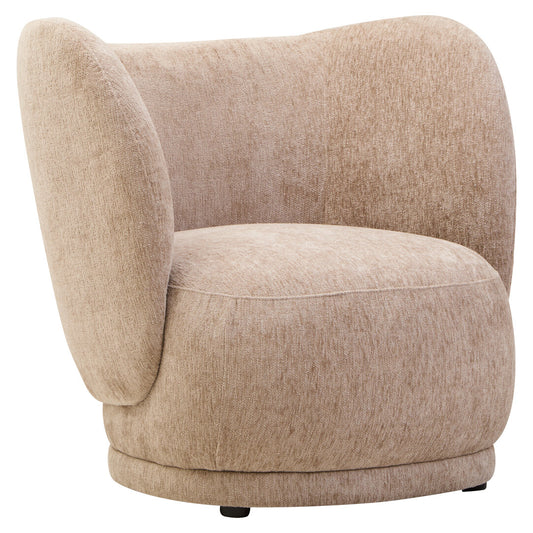 Ariselle Curved Chair - Deep Stone Chenille
