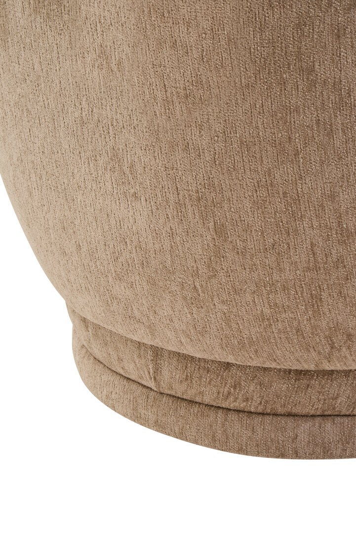 Ariselle Curved Chair - Deep Stone Chenille