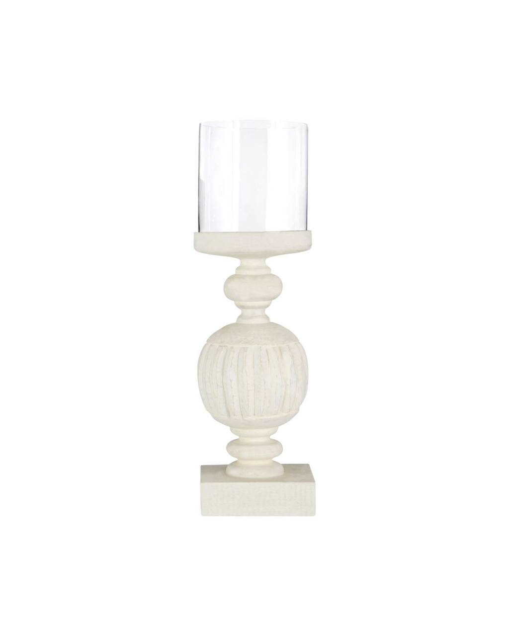 Bay Mango Wood Carved Candle Holder