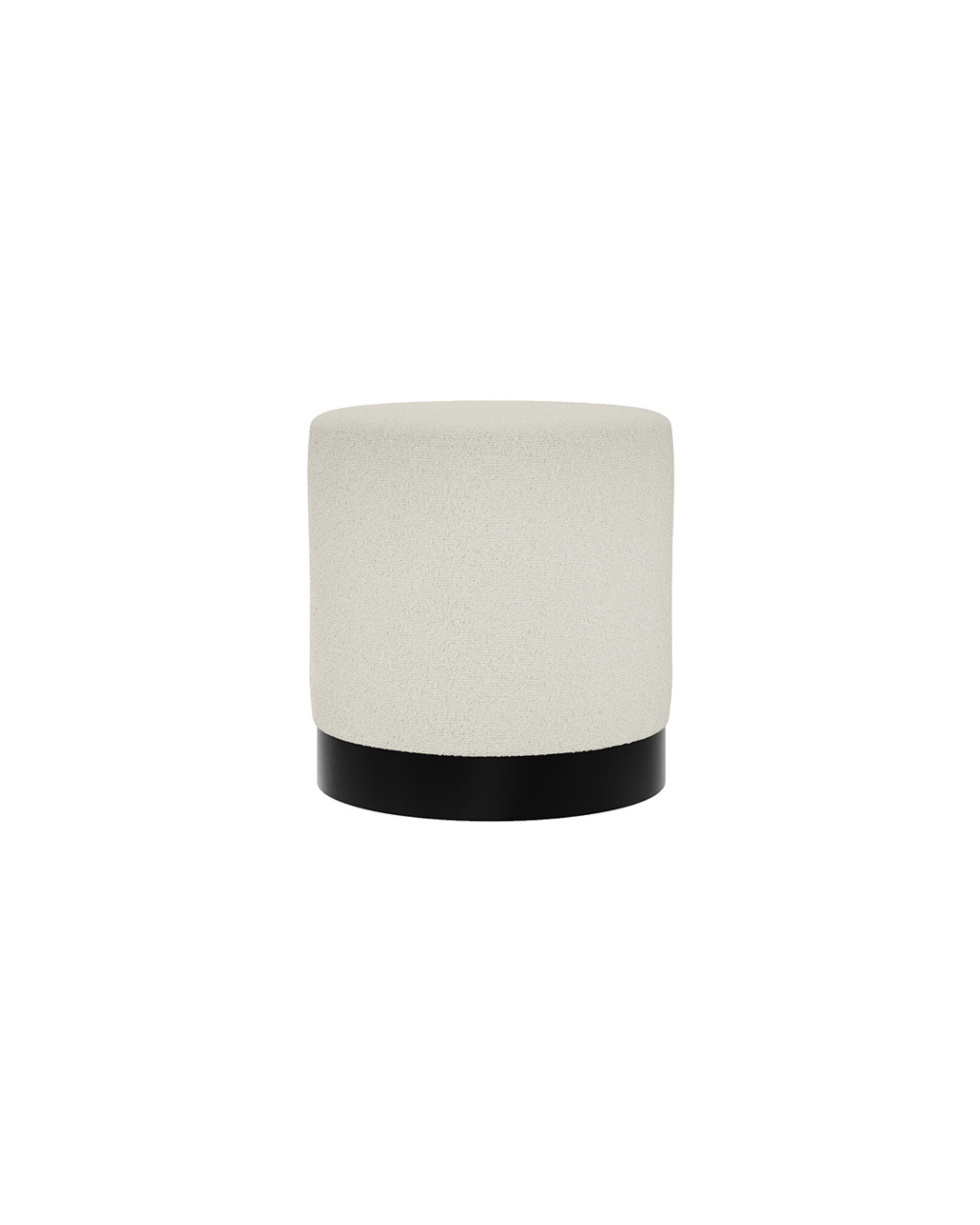 Small Sanderson Pouffe - Ivory Boucle
