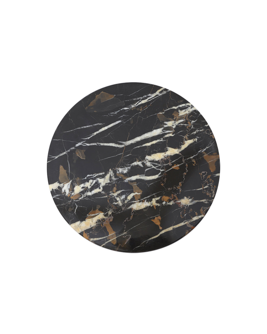 Ceni Black & Gold Marble Lazy Susan