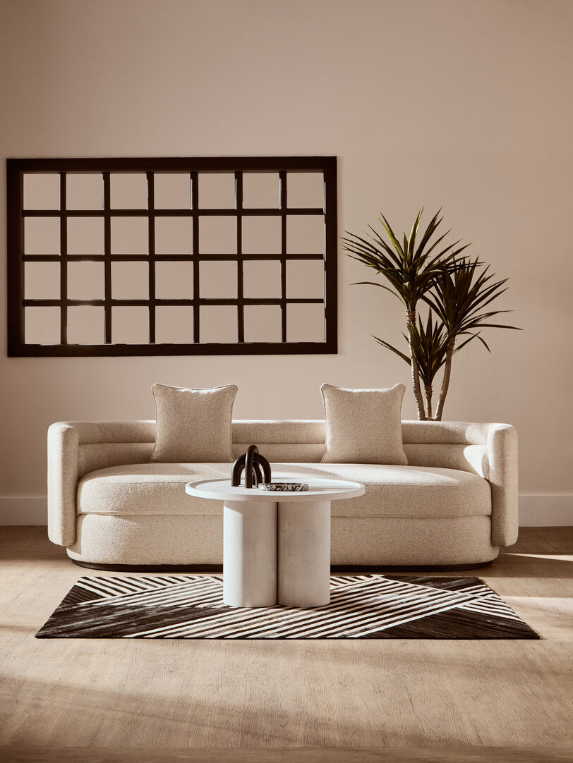 Baylor Mango Wood Coffee Table - White Wash