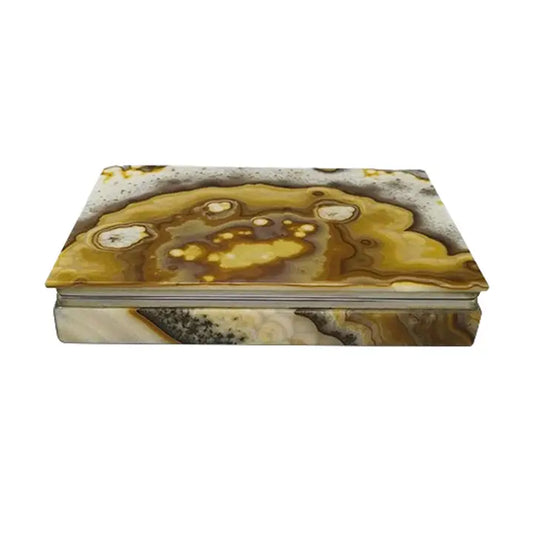 Italian Onyx Box – Smooth Finish & Striking Natural Beauty