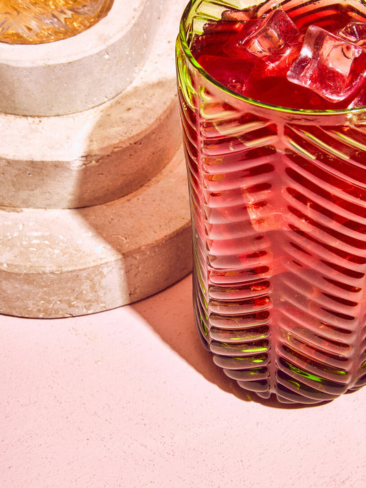 Trevelle Green Highball Glasses - Set of 4