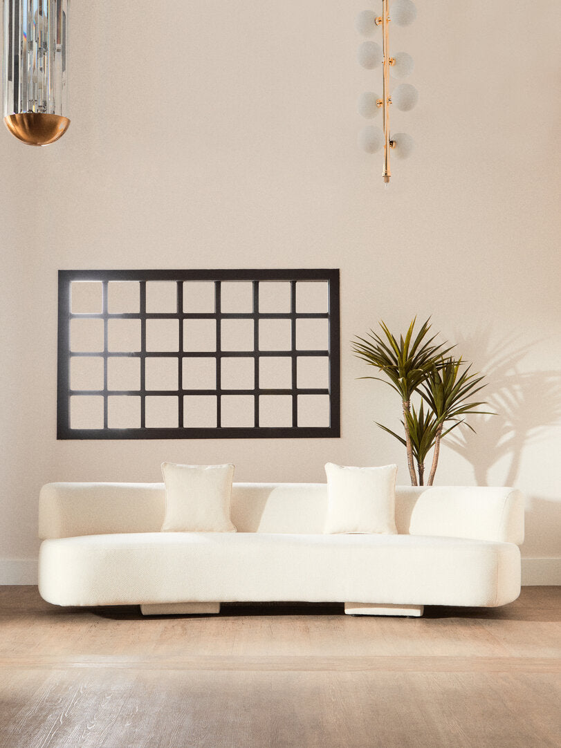 Lucia 3 Seater Sofa - Cream Linen