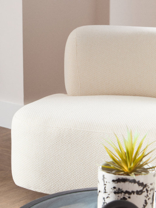 Lucia 3 Seater Sofa - Cream Linen