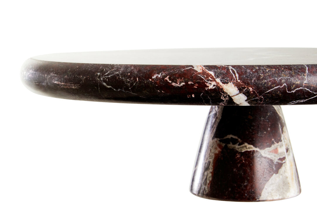 Ceni Red Marble Cake Stand