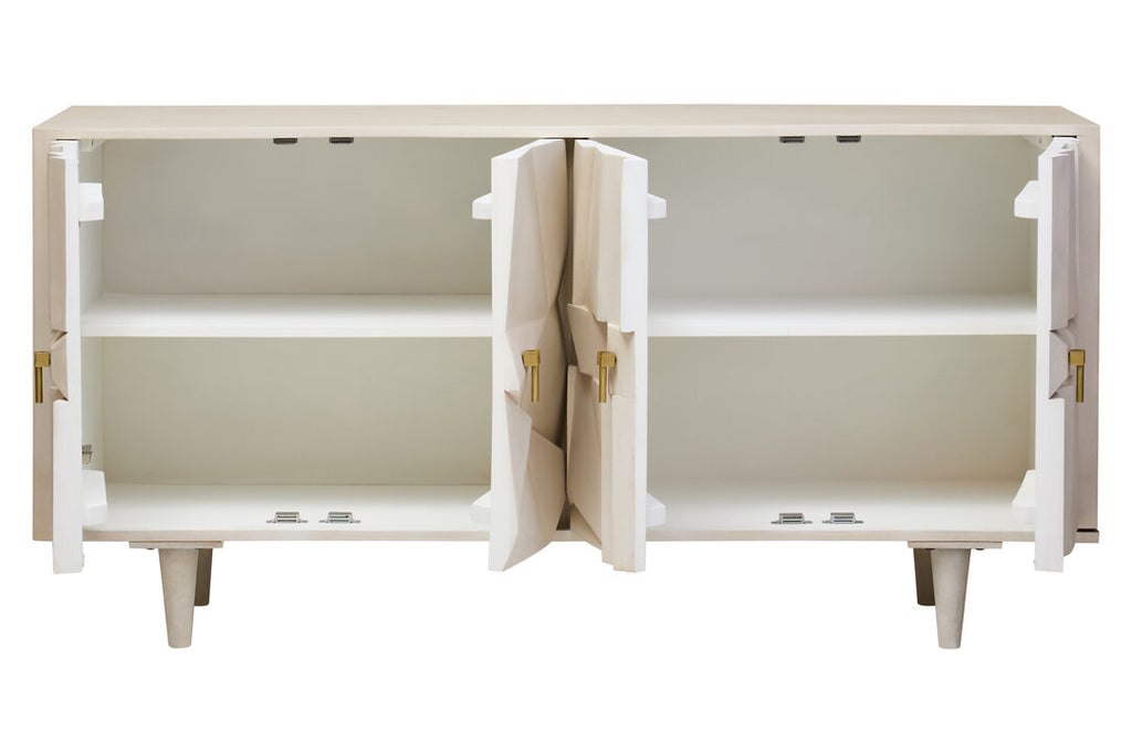 Arvion Mango Wood Sideboard - White Wash