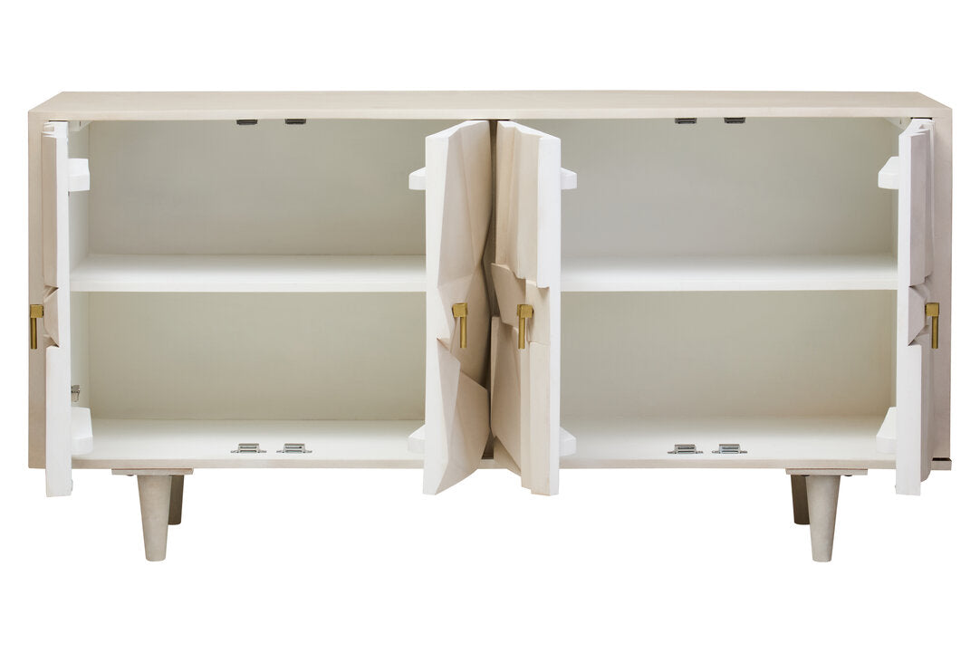 Arvion Mango Wood Sideboard - White Wash