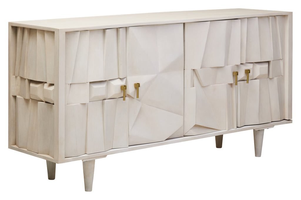 Arvion Mango Wood Sideboard - White Wash