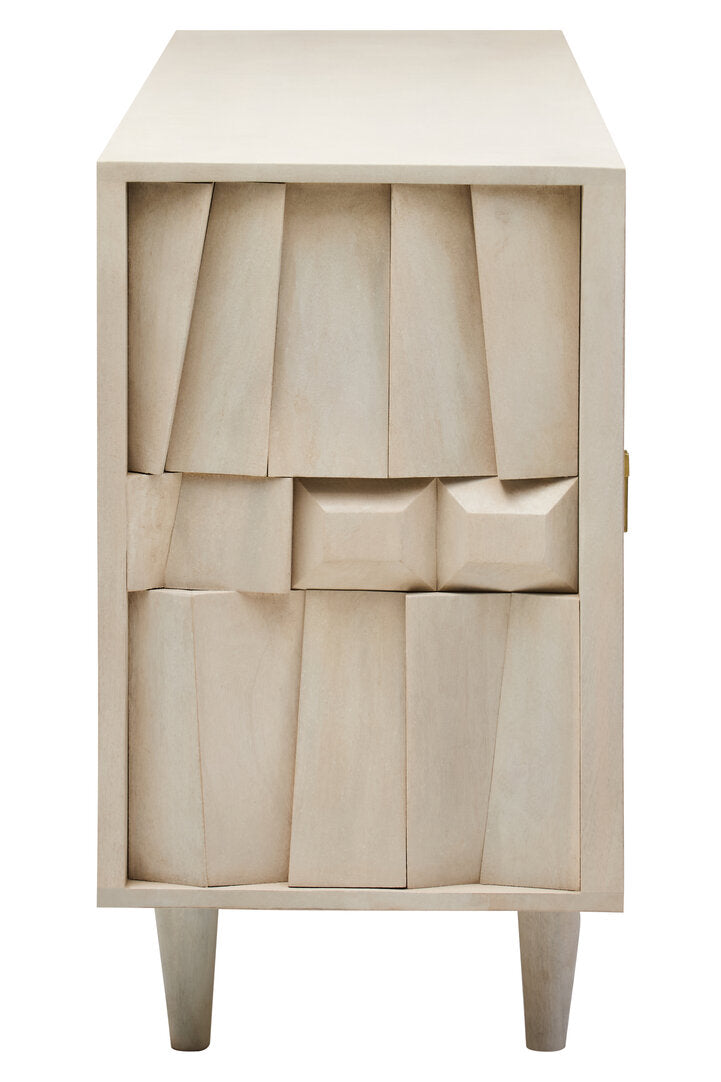 Arvion Mango Wood Sideboard - White Wash