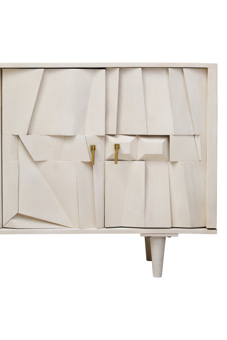 Arvion Mango Wood Sideboard - White Wash
